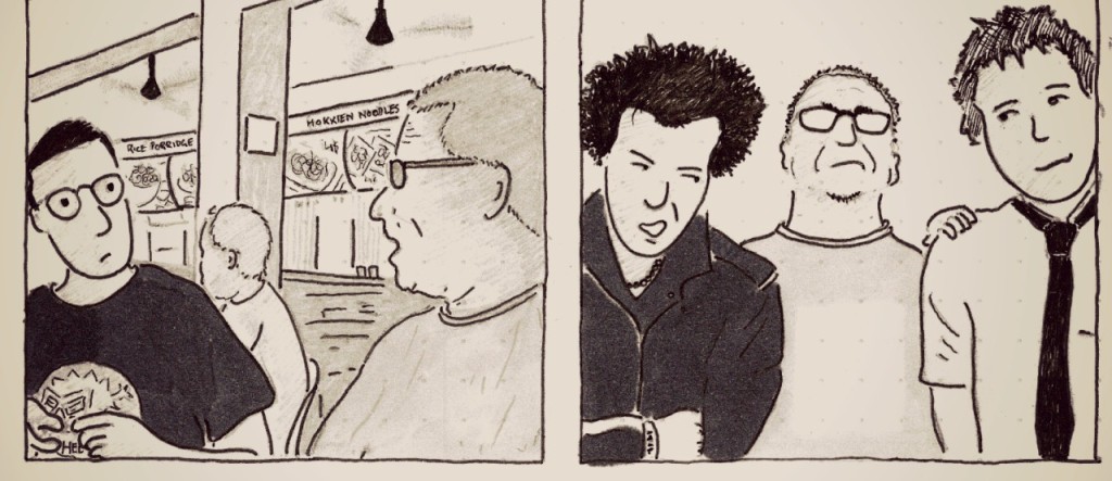 An early draft for a new comic book project on Singapore’s indie music histories.